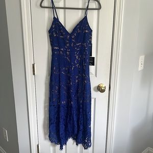 Dark blue formal / wedding guest dress